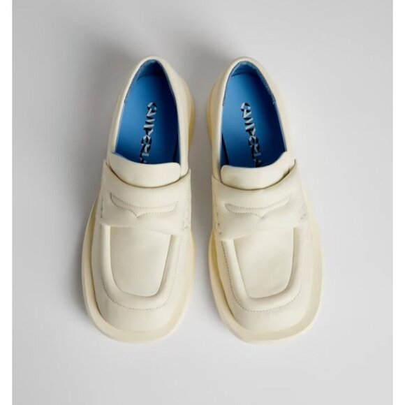 CamperLab Mil 1978 Padded Leather Loafers 37 US 7 Womens Ivory Camper Lab $245 - Picture 13 of 13